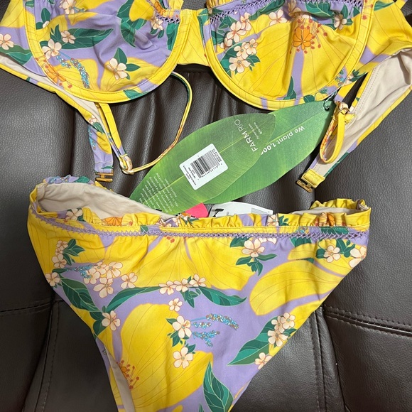 NWT FARM RIO PIETRA FLORAL BIKINI SET L - Picture 2 of 7